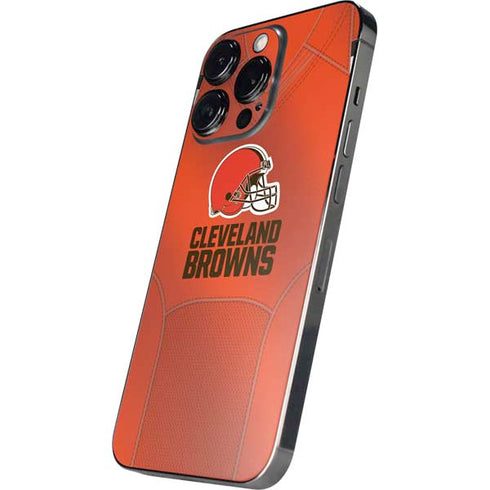 NFL Cleveland Browns Team Jersey iPhone 14 Pro Skin