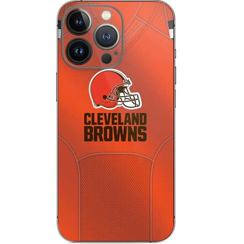 NFL Cleveland Browns Team Jersey iPhone 14 Pro Skin
