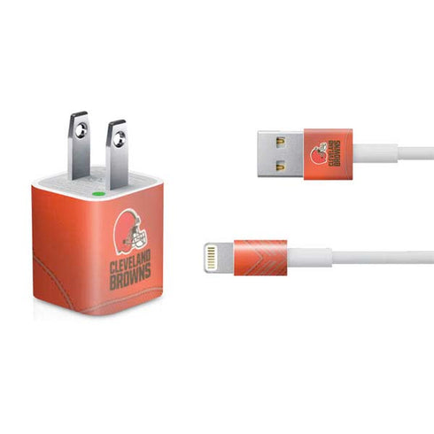 NFL Cleveland Browns Team Jersey iPhone Charger (5W USB) Skin