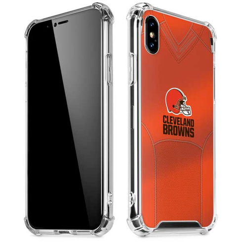 NFL Cleveland Browns Team Jersey iPhone XS Max Clear Case