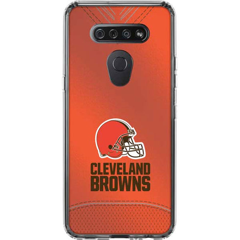 NFL Cleveland Browns Team Jersey LG K51/Q51 Clear Case