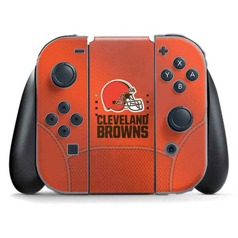 NFL Cleveland Browns Team Jersey Nintendo Switch (2017-2021) Joy-Con Controller Skin