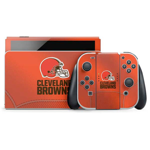 NFL Cleveland Browns Team Jersey Nintendo Switch OLED (2021) Skin