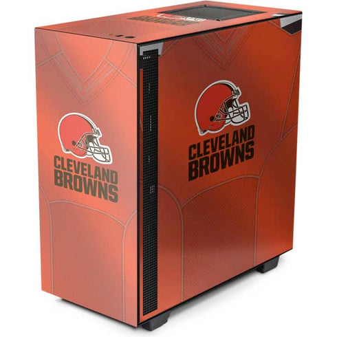 NFL Cleveland Browns Team Jersey NZXT H510 Compact ATX Mid-Tower Case Skin