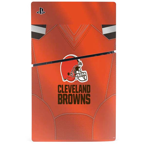 NFL Cleveland Browns Team Jersey PS5 Slim Disk Bundle Skin