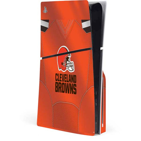 NFL Cleveland Browns Team Jersey PS5 Slim Disk Console Skin