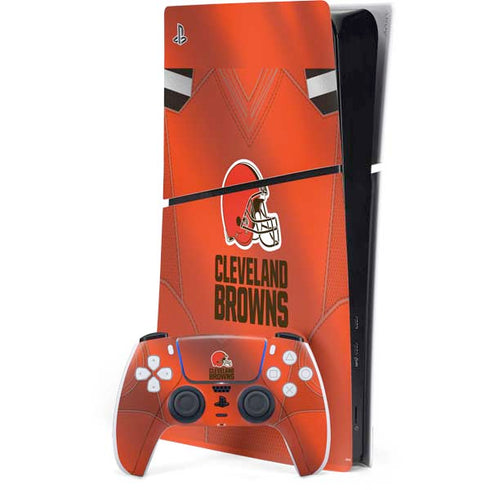 NFL Cleveland Browns Team Jersey PS5 Slim Digital Edition Console Skin