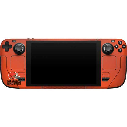NFL Cleveland Browns Team Jersey Steam Deck Handheld Gaming Computer Skin