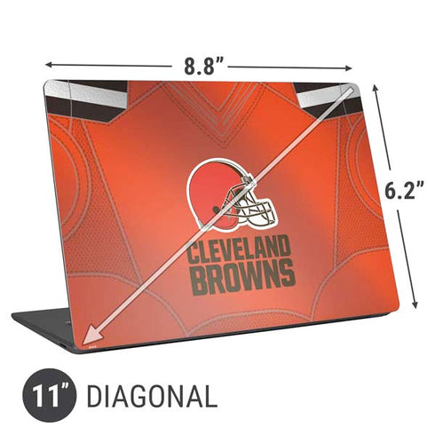NFL Cleveland Browns Team Jersey Universal Laptop 11in (8.8 x 6.2in) Skin