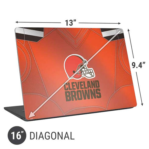 NFL Cleveland Browns Team Jersey Universal Laptop 16in (13 x 9.4in) Skin