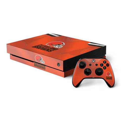 NFL Cleveland Browns Team Jersey Xbox One X Bundle Skin