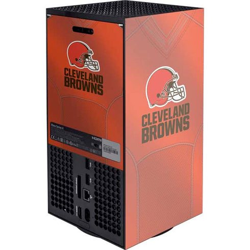 NFL Cleveland Browns Team Jersey Xbox Series X Console Skin