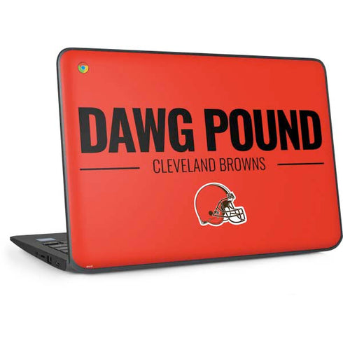 NFL Cleveland Browns Team Motto HP Chromebook Skin