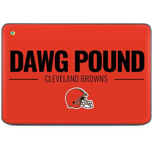 NFL Cleveland Browns Team Motto HP Chromebook Skin
