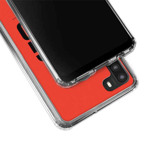NFL Cleveland Browns Team Motto Galaxy A21 Clear Case