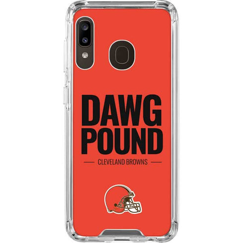 NFL Cleveland Browns Team Motto Galaxy A30 Clear Case