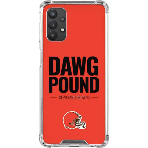 NFL Cleveland Browns Team Motto Galaxy A32 5G Clear Case