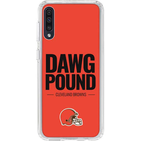 NFL Cleveland Browns Team Motto Galaxy A50 Clear Case