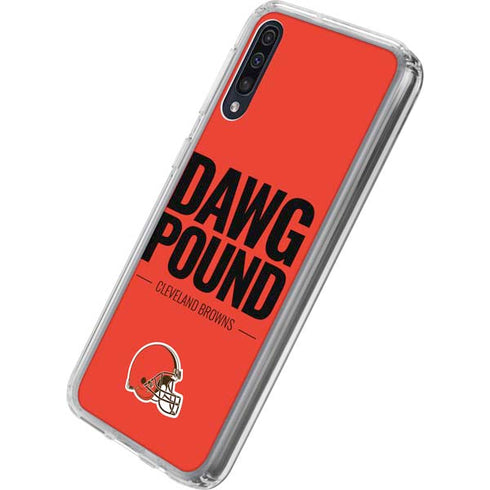 NFL Cleveland Browns Team Motto Galaxy A50 Clear Case