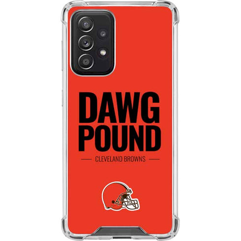 NFL Cleveland Browns Team Motto Galaxy A52 5G Clear Case