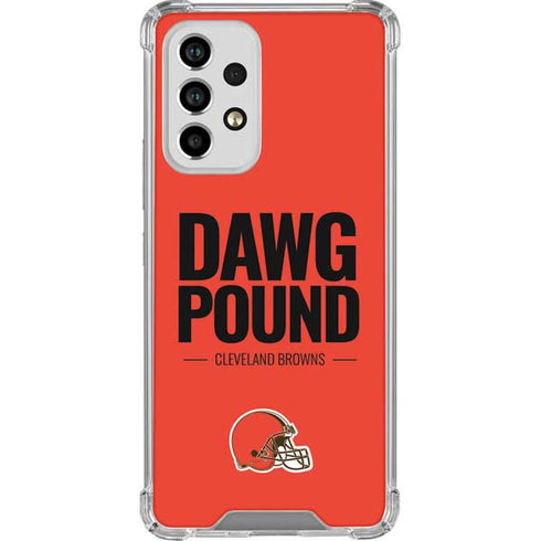 NFL Cleveland Browns Team Motto Galaxy A53 5G Clear Case