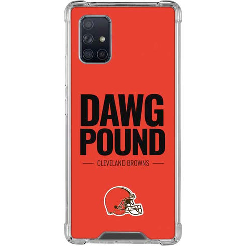 NFL Cleveland Browns Team Motto Galaxy A71 5G Clear Case