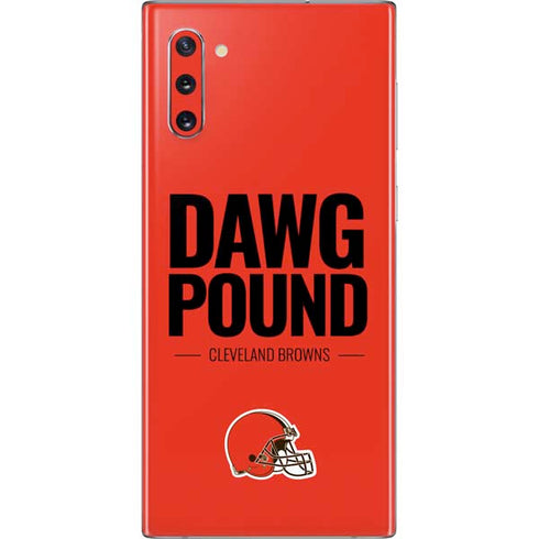 NFL Cleveland Browns Team Motto Galaxy Note 10 Skin