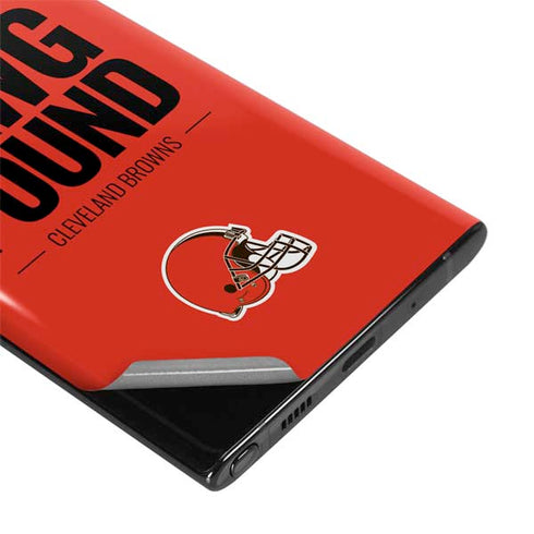 NFL Cleveland Browns Team Motto Galaxy Note 10 Skin