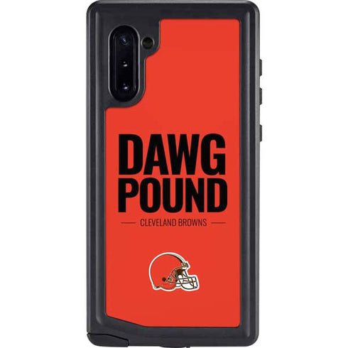 NFL Cleveland Browns Team Motto Galaxy Note 10 Waterproof Case