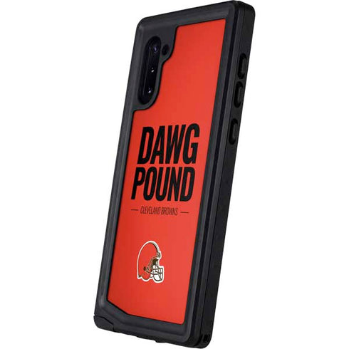 NFL Cleveland Browns Team Motto Galaxy Note 10 Waterproof Case