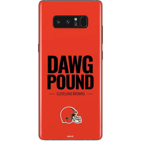 NFL Cleveland Browns Team Motto Galaxy Note 8 Skin