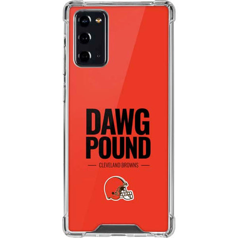 NFL Cleveland Browns Team Motto Galaxy Note20 5G Clear Case