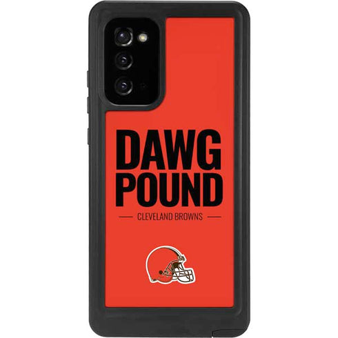 NFL Cleveland Browns Team Motto Galaxy Note20 5G Waterproof Case