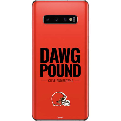 NFL Cleveland Browns Team Motto Galaxy S10 Plus Skin