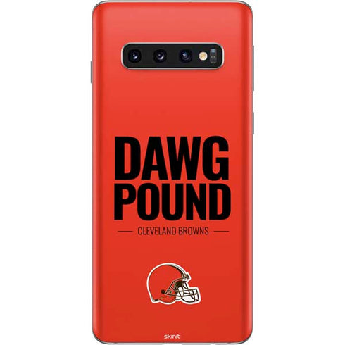 NFL Cleveland Browns Team Motto Galaxy S10 Skin