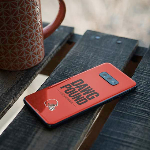 NFL Cleveland Browns Team Motto Galaxy S10e Skin