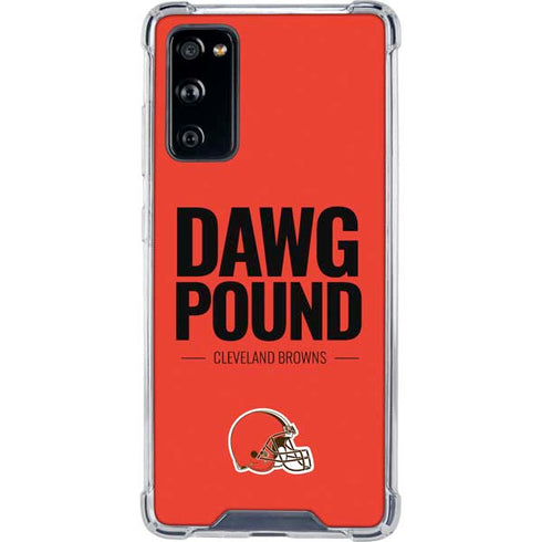 NFL Cleveland Browns Team Motto Galaxy S20 FE Clear Case