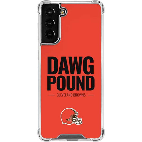 NFL Cleveland Browns Team Motto Galaxy S21 FE Clear Case