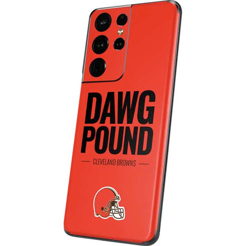 NFL Cleveland Browns Team Motto Galaxy S21 Ultra 5G Skin