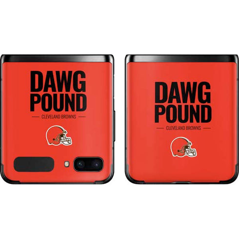 NFL Cleveland Browns Team Motto Galaxy Z Flip Skin