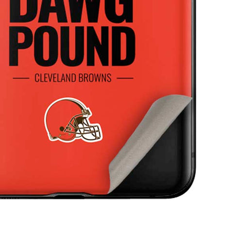 NFL Cleveland Browns Team Motto Galaxy Z Flip Skin
