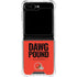 NFL Cleveland Browns Team Motto Galaxy Z Flip5 5G Clear Case