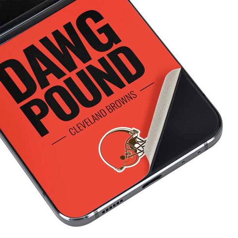 NFL Cleveland Browns Team Motto Galaxy Z Flip5 5G Skin