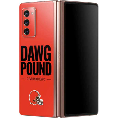 NFL Cleveland Browns Team Motto Galaxy Z Fold2 5G Skin