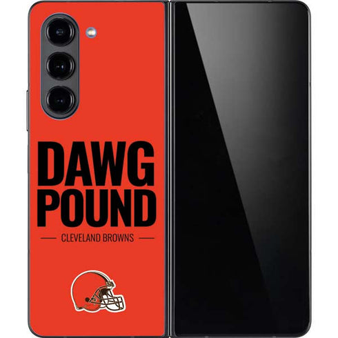 NFL Cleveland Browns Team Motto Galaxy Z Fold5 5G Skin