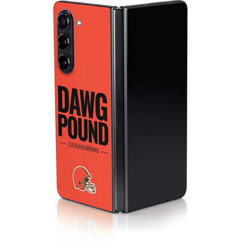NFL Cleveland Browns Team Motto Galaxy Z Fold5 5G Skin