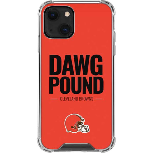 NFL Cleveland Browns Team Motto iPhone 13 Mini Clear Case