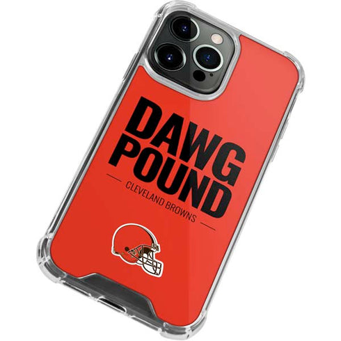 NFL Cleveland Browns Team Motto iPhone 13 Pro Clear Case