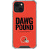 NFL Cleveland Browns Team Motto iPhone 14 Clear Case