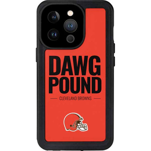 NFL Cleveland Browns Team Motto iPhone 14 Pro Waterproof Case